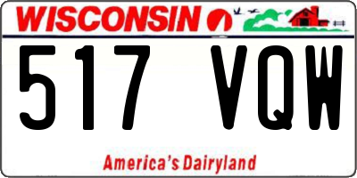 WI license plate 517VQW