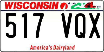 WI license plate 517VQX