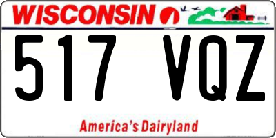 WI license plate 517VQZ