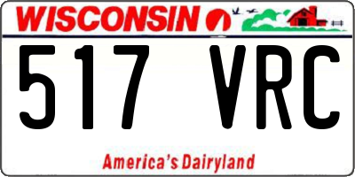 WI license plate 517VRC