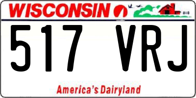 WI license plate 517VRJ