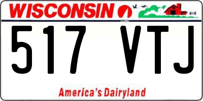 WI license plate 517VTJ