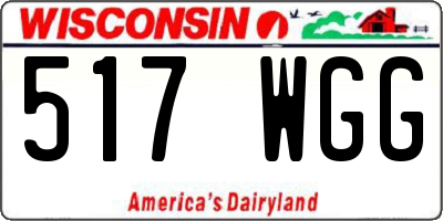 WI license plate 517WGG