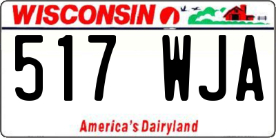 WI license plate 517WJA