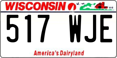 WI license plate 517WJE