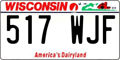 WI license plate 517WJF
