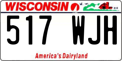 WI license plate 517WJH