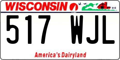 WI license plate 517WJL
