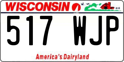 WI license plate 517WJP