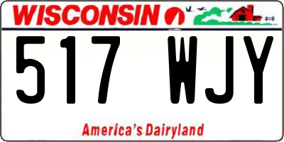 WI license plate 517WJY