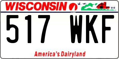 WI license plate 517WKF