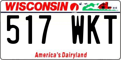 WI license plate 517WKT