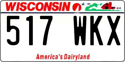 WI license plate 517WKX