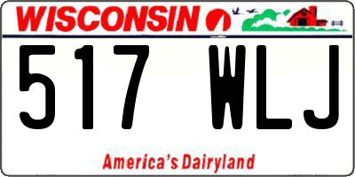 WI license plate 517WLJ