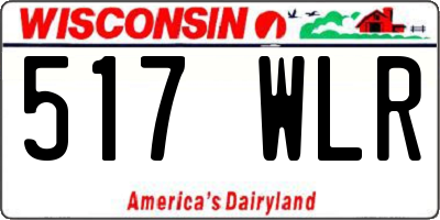 WI license plate 517WLR