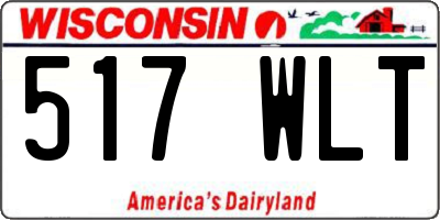 WI license plate 517WLT