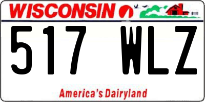 WI license plate 517WLZ