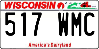 WI license plate 517WMC