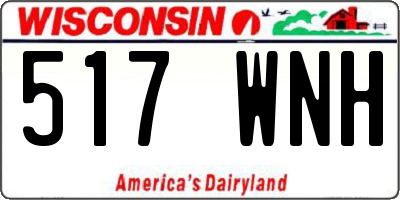 WI license plate 517WNH