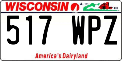 WI license plate 517WPZ