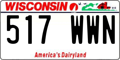WI license plate 517WWN