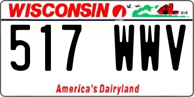 WI license plate 517WWV