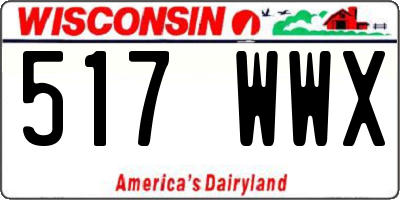 WI license plate 517WWX