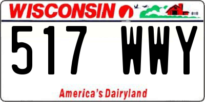 WI license plate 517WWY