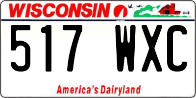 WI license plate 517WXC