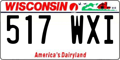 WI license plate 517WXI