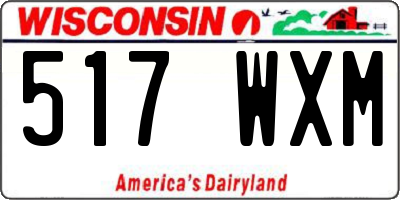 WI license plate 517WXM