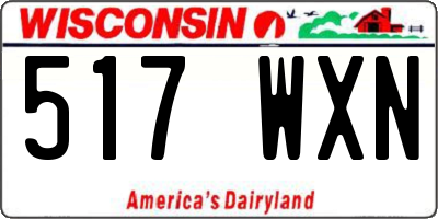 WI license plate 517WXN