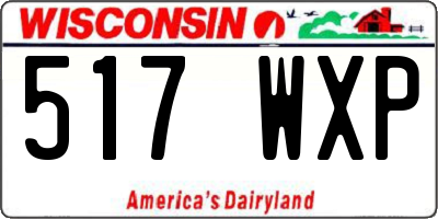 WI license plate 517WXP