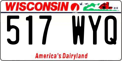WI license plate 517WYQ