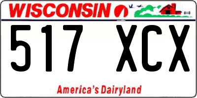WI license plate 517XCX