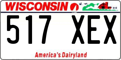 WI license plate 517XEX