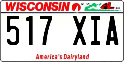 WI license plate 517XIA