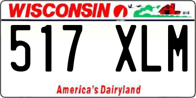 WI license plate 517XLM