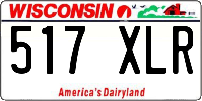 WI license plate 517XLR