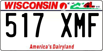WI license plate 517XMF