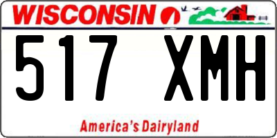 WI license plate 517XMH