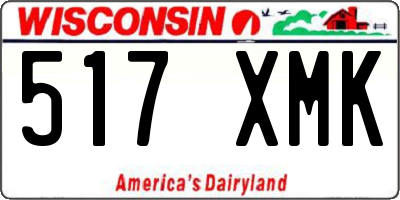 WI license plate 517XMK