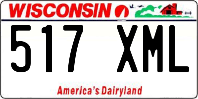 WI license plate 517XML
