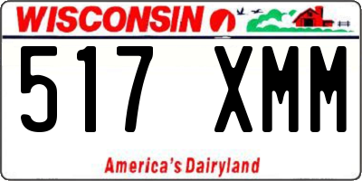 WI license plate 517XMM