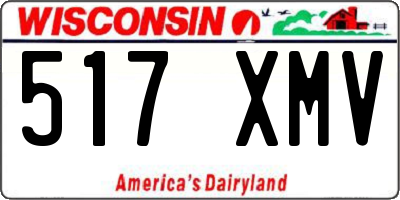 WI license plate 517XMV