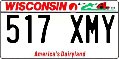 WI license plate 517XMY