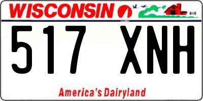 WI license plate 517XNH