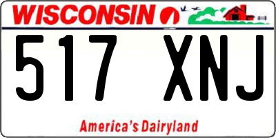 WI license plate 517XNJ