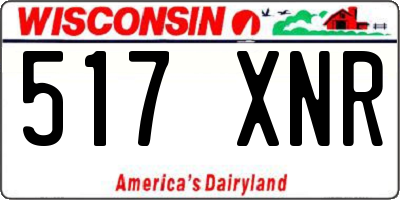 WI license plate 517XNR
