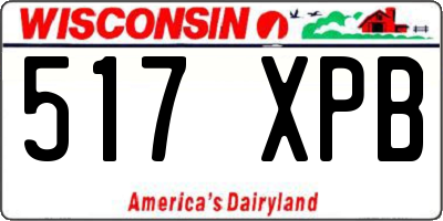 WI license plate 517XPB